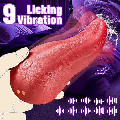 💞 Female Tongue Vibrator Toy - 3 in 1 Realistic Vibrator Adult Toy - Noirex