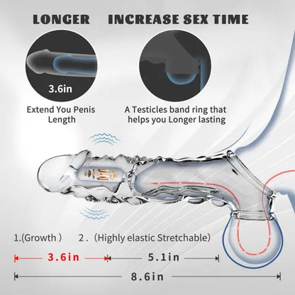 Reusable Extension Vibrator – Makes You Longer, Harder & Unstoppable - Noirex